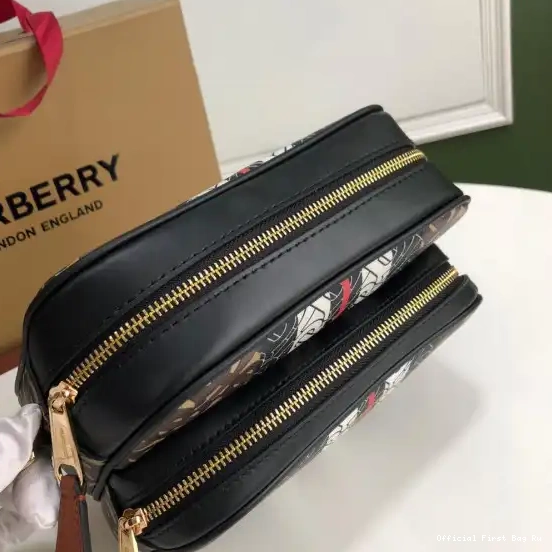 Official FirstBag Ru BURBERRY Medium E-canvas Monogram Bag Stripe Camera 0520